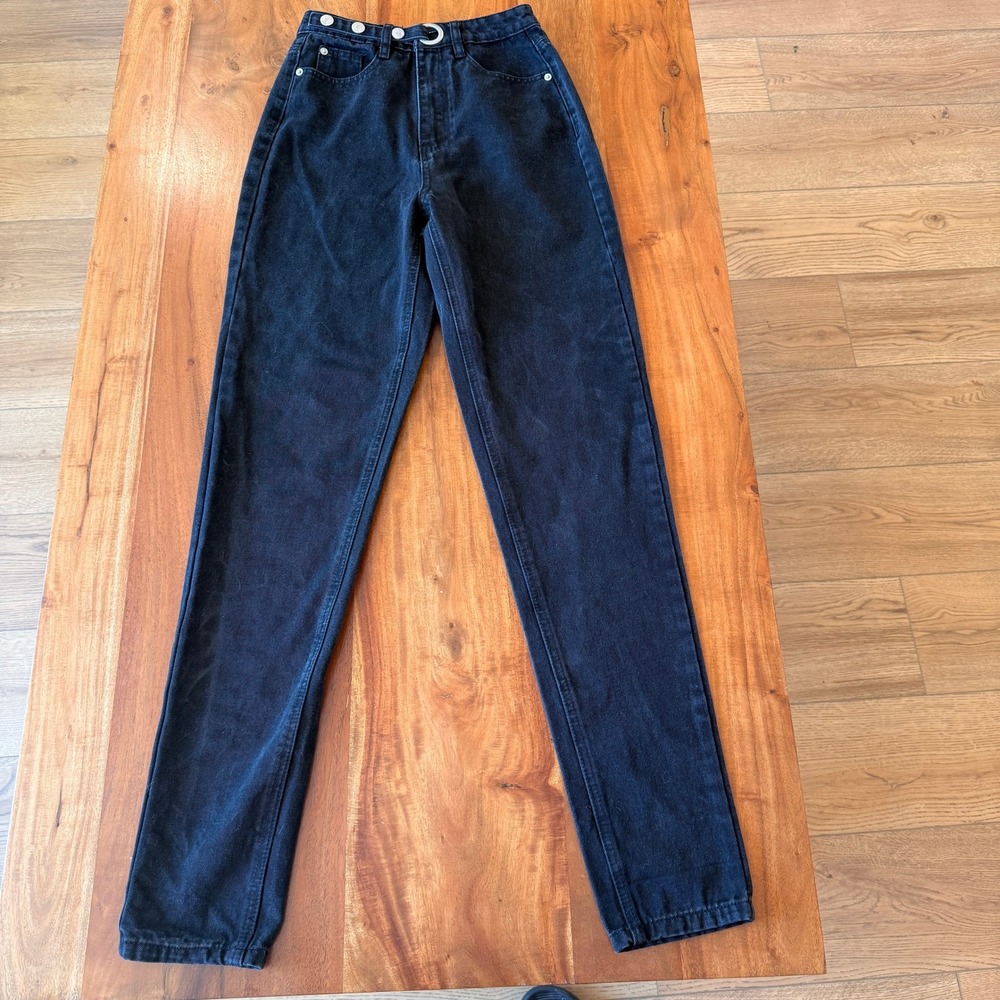 Missguided Women's Black Tapered Leg Jeans Size 2 Tall